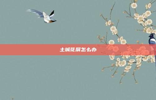 土城花屏怎么办