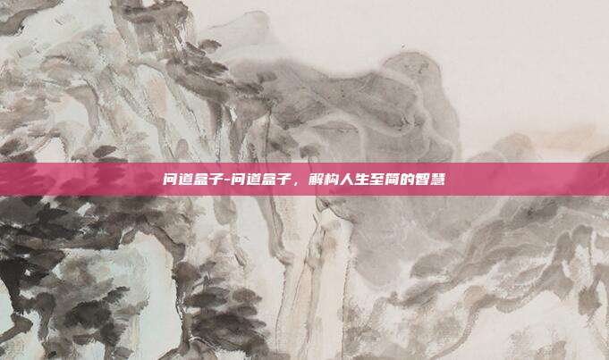 问道盒子-问道盒子，解构人生至简的智慧