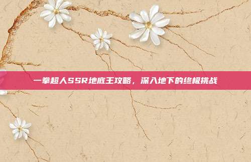 一拳超人SSR地底王攻略,深入地下的终极挑战
