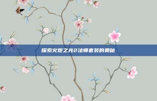 探索火炬之光2法师套装的奥秘