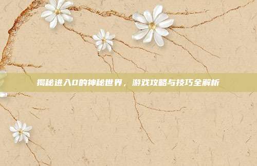 揭秘进入0的神秘世界,游戏攻略与技巧全解析