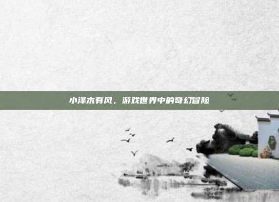 小泽木有风,游戏世界中的奇幻冒险